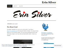 Tablet Screenshot of erinsilver.wordpress.com