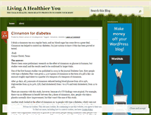 Tablet Screenshot of livingahealthieryou.wordpress.com