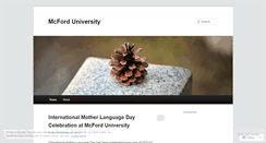 Desktop Screenshot of mcforduniversity.wordpress.com