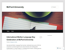 Tablet Screenshot of mcforduniversity.wordpress.com