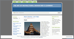 Desktop Screenshot of instructionaldesignblog.wordpress.com