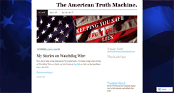 Desktop Screenshot of americantruthmachine.wordpress.com