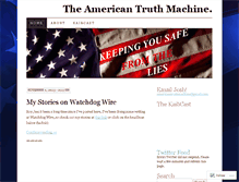 Tablet Screenshot of americantruthmachine.wordpress.com