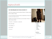 Tablet Screenshot of egeyuksek.wordpress.com