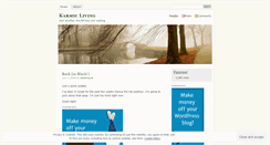 Desktop Screenshot of karmicliving.wordpress.com