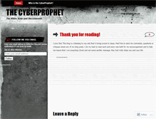 Tablet Screenshot of cyberprophet.wordpress.com