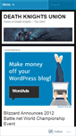 Mobile Screenshot of deathknightsunion.wordpress.com