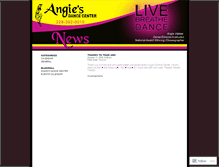 Tablet Screenshot of angiesdancecenter.wordpress.com