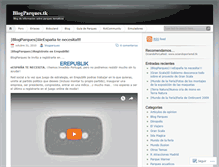 Tablet Screenshot of blogparques.wordpress.com