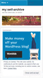 Mobile Screenshot of myselfarchive.wordpress.com