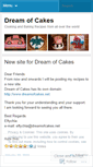 Mobile Screenshot of dreamsofcakes.wordpress.com