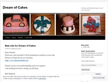 Tablet Screenshot of dreamsofcakes.wordpress.com