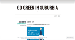 Desktop Screenshot of gogreeninsuburbia.wordpress.com