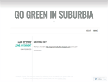 Tablet Screenshot of gogreeninsuburbia.wordpress.com