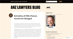 Desktop Screenshot of anzlawyers.wordpress.com