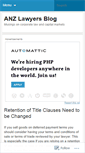 Mobile Screenshot of anzlawyers.wordpress.com