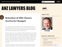 Tablet Screenshot of anzlawyers.wordpress.com