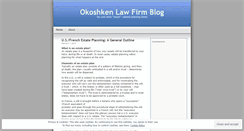 Desktop Screenshot of okoshkenlawfirm.wordpress.com