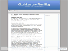 Tablet Screenshot of okoshkenlawfirm.wordpress.com