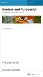 Mobile Screenshot of aimlesswithpurpose.wordpress.com