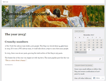 Tablet Screenshot of aimlesswithpurpose.wordpress.com