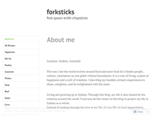 Tablet Screenshot of forkstick.wordpress.com