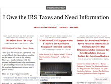 Tablet Screenshot of oweirsneedtaxdebthelp.wordpress.com