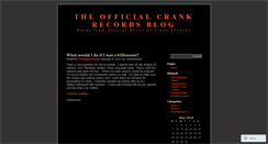 Desktop Screenshot of crankrecords.wordpress.com