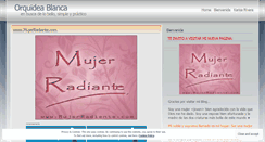 Desktop Screenshot of orquideablanca.wordpress.com