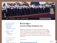 Tablet Screenshot of conocecondega.wordpress.com