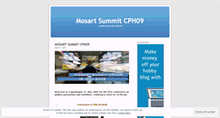 Desktop Screenshot of mosartsummitcph09.wordpress.com