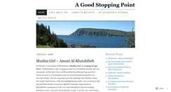 Desktop Screenshot of agoodstoppingpoint.wordpress.com