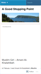 Mobile Screenshot of agoodstoppingpoint.wordpress.com