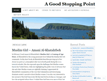 Tablet Screenshot of agoodstoppingpoint.wordpress.com