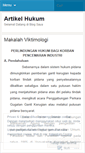 Mobile Screenshot of makalahhukum.wordpress.com