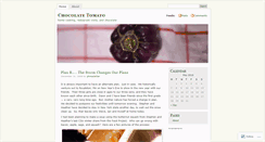 Desktop Screenshot of chocolatetomato.wordpress.com