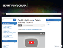 Tablet Screenshot of beautyadvisorusa.wordpress.com