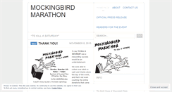 Desktop Screenshot of mockingbirdmarathon.wordpress.com