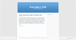 Desktop Screenshot of everydayfaq.wordpress.com