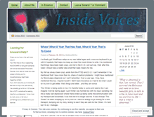 Tablet Screenshot of insidevoices.wordpress.com