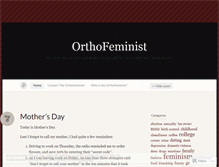 Tablet Screenshot of orthofeminist.wordpress.com