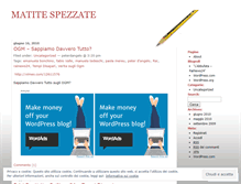 Tablet Screenshot of matitespezzate.wordpress.com