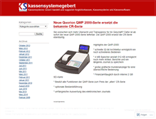 Tablet Screenshot of kassensystemegebert.wordpress.com