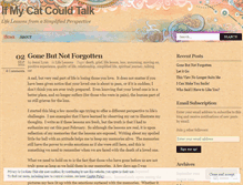 Tablet Screenshot of ifmycatcouldtalk.wordpress.com