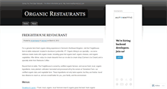 Desktop Screenshot of bestorganicrestaurants.wordpress.com