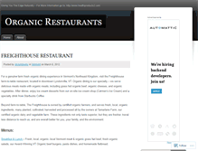 Tablet Screenshot of bestorganicrestaurants.wordpress.com