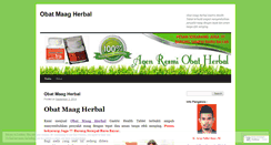 Desktop Screenshot of obatmaagherbalblog.wordpress.com