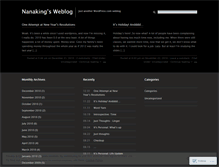 Tablet Screenshot of nanaking.wordpress.com