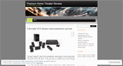 Desktop Screenshot of pearsonhometheaterreview.wordpress.com