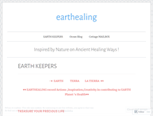 Tablet Screenshot of earthealing.wordpress.com